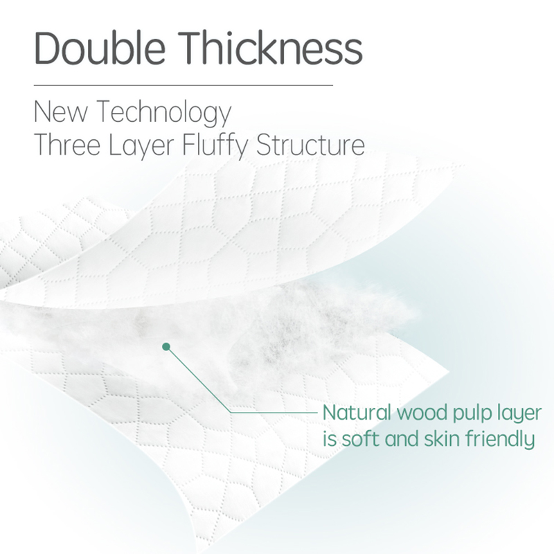 Toalla húmeda ecológica MPM de paquete de 40, mejora el cuidado de la piel